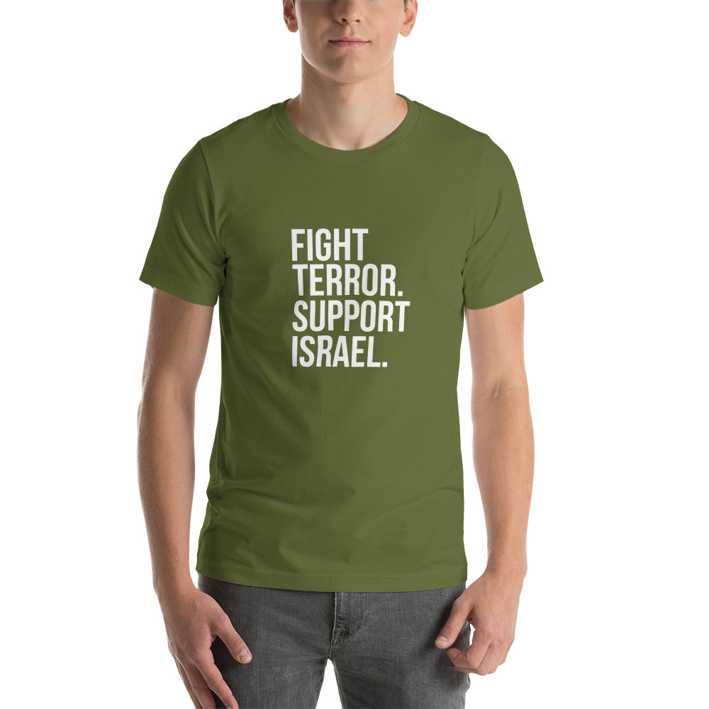 Fight Terror. Support Israel t-shirt